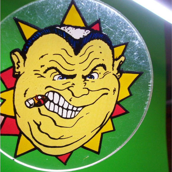 Mousin Around Pinball Machine Plastic Drink Coaster Game Promo Cigar Man - Picture 3 of 4